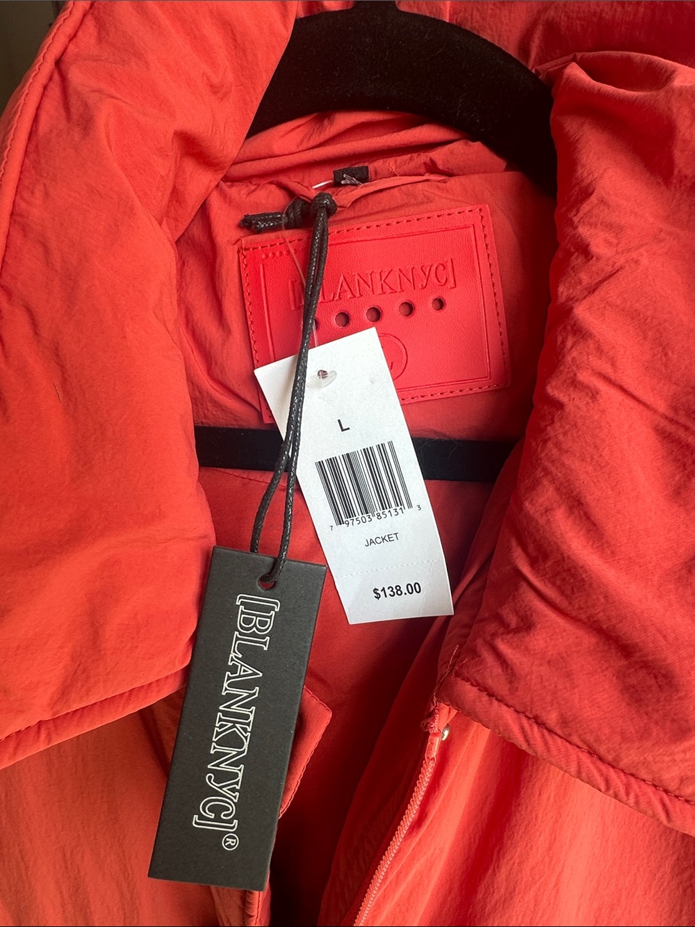NWT Blank NYC Red Puffer Jacket - Picture 4 of 5